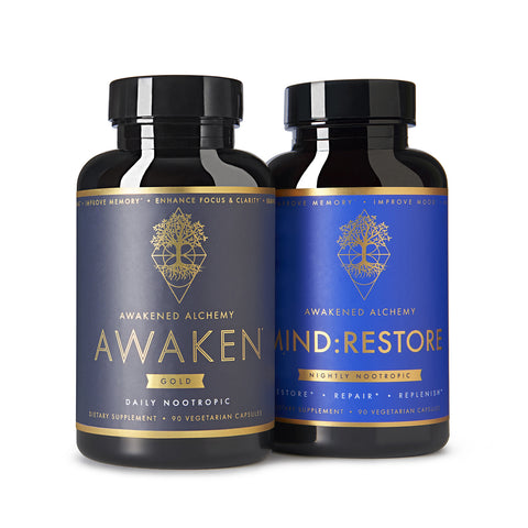 Awaken Gold and Mind Restore Nootropic Bundle – Awakened